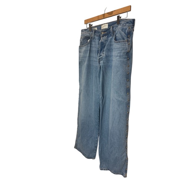 Universal Thread Womens Mid Rise 90s Baggy Studded Side Detail Denim Size 10 - Picture 3 of 7